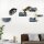 Kletterwand-Set für Katzen, Hängematte, Kratzbrett, Sprungplattformen, Plüsch, Sisal, Grau