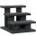 Katzentreppe 3 Stufen Tiertreppe Treppe für Katze Haustiertreppe 45 x 35 x 34 cm Dunkelgrau