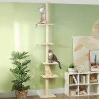 Kratzbaum, verstellbare Höhe 225-275 cm, stabile...