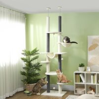 Kratzbaum, deckenhoch, verstellbar 225-255 cm,...