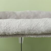 132 cm Katzenbaum mit Kratzpfosten, Bett, Haus, Sprungplattformen, Pflegebürste, Hellgrau