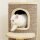 Katzenfass, Kratzbaum mit 2 Ebenen, Sprungplattform, Aussichtspunkt, Kratzmatte, zum Ausruhen und Spielen, Beige