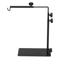 Wärmelampenständer für Terrarrien, höhenverstellbar, 40x15x95cm, Schwarz