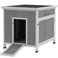 Entenstall Entenhaus aus Holz mit Asphaltdach,...
