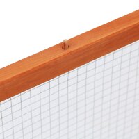 Hasenstall Kaninchenstall aus Holz Winterfest Kaninchenkäfig mit aufklappbar Dach 181x100x48 cm Kleintierstall Hasenkäfig für Kleintiere Kaninchen Meerschweinchen Indoor Outdoor Natur