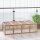 Hasenstall Kaninchenstall aus Holz Winterfest Kaninchenkäfig mit aufklappbar Dach 181x100x48 cm Kleintierstall Hasenkäfig für Kleintiere Kaninchen Meerschweinchen Indoor Outdoor Natur