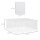 Freilaufgehege Laufgitter DIY Freigehege Gittergehege Absperrgitter Kleine Haustiere Laufstall für Innen 12 Platten Weiß Metall PP-Harz 105 x 105 x 45 cm