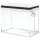 41 Liter Glas-Aquarium mit Filtersystem, LED-Lichtern, Wasserpumpe, für verschiedene Fischarten, Weiß