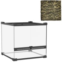 Glas-Terrarium für Reptilien, erhöhter &...