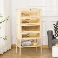 Hamsterkäfig aus Holz 5 Etagen Nagarium...