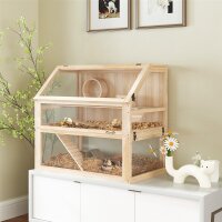 Hamsterkäfig aus Holz 3 Etagen Nagarium...