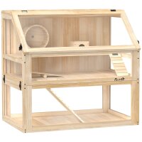 Hamsterkäfig aus Holz 3 Etagen Nagarium...