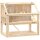 Hamsterkäfig aus Holz 3 Etagen Nagarium Nagerkäfig mit klappbarem Deckel Laufrad 80 x 50 x 76 cm Naturholz