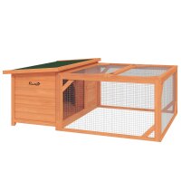 Kleintierstall mit Freigehege, herausnehmbare Bodenwanne,...