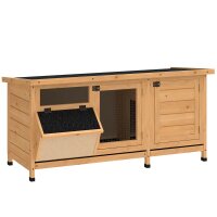 Hasenstall Winterfest Kaninchenstall aus Holz 112x50x54...