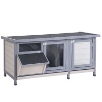 Hasenstall Winterfest Kaninchenstall aus Holz 112x50x54...
