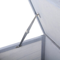 Hasenstall Winterfest Kaninchenstall aus Holz 112x50x54 cm Kaninchenkäfig mit Bitumendach, 2 Türen, Metallgitter, Hasenkäfig für Kaninchen, Meerschweinchen Outdoor Grau+Schwarz