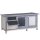 Hasenstall Winterfest Kaninchenstall aus Holz 112x50x54 cm Kaninchenkäfig mit Bitumendach, 2 Türen, Metallgitter, Hasenkäfig für Kaninchen, Meerschweinchen Outdoor Grau+Schwarz