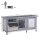 Hasenstall Winterfest Kaninchenstall aus Holz 112x50x54 cm Kaninchenkäfig mit Bitumendach, 2 Türen, Metallgitter, Hasenkäfig für Kaninchen, Meerschweinchen Outdoor Grau+Schwarz