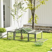 Freilaufgehege für Kleintiere Aufklappbares Dach...
