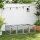 Kleintierstall, Kleintiergehege, Freigehege, Kleintierkäfig mit Tür, Meerschweinchenstall, Freilaufgehege, Kleintierhaus aus Tannenholz, 181 x 100 x 48 cm, Grau