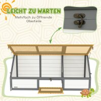 Schildkrötenbox, Outdoor Schildkrötengehege, bodenloses Design, leicht zu öffnen, Schildkrötenhaus, Weiß