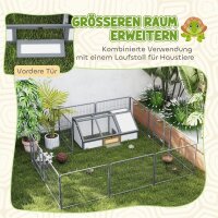 Schildkrötenbox, Outdoor Schildkrötengehege, bodenloses Design, leicht zu öffnen, Schildkrötenhaus, Weiß