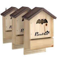 Fledermauskasten 3er Set aus Tannenholz Fledermaushaus...