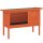 Hasenstall erhöhter Kaninchenstall aus Holz mit aufklappbar Bitumendach herausziehbarer Schublade 90x45x65 cm Orange