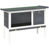 Hasenstall erhöhter Kaninchenstall aus Holz mit...
