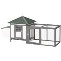 Hühnerstall für Zwerghühner 196 x 76 x 97...