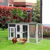Hühnerstall Hühnerhaus aus Holz 160 x 75 x 80...