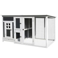 Hühnerstall Hühnerhaus aus Holz 160 x 75 x 80...