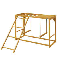 Hühner-Spielgerüst mit Schaukeln und Leiter,...