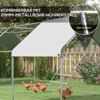 Sitzleiter für Hühner, 4 Sitzstangen, wetterfest, für 4-6 Hühner, Stahl/Holz