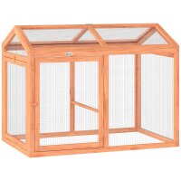 Hühnerstall Freilaufgehege mit Sitzstange...