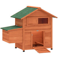 Hühnerstall Hühnerhaus aus Holz mit Nistkasten...