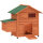 Hühnerstall Hühnerhaus aus Holz mit Nistkasten 2 Sitzstangen Rampe Fenster wasserdichtem Dach 113,5x67,5x95,5 cm Orange