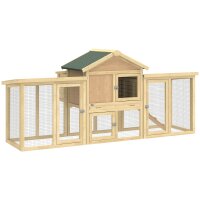 Hühnerstall Hühnerhaus aus Holz mit Nistkasten,...