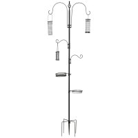 Vogel Futterstation 208 cm Vogelfutterstation mit 4...