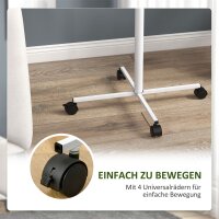 Anflugstange Freisitz für Papageien Sitzstange, 1 Leiter, 1 Schaukel, Futternäpfe, 60 x 60 x 138 cm, Weiß + Natur