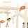 Vogelständer, Vogelstangen-Set, 4 Ebenen, Edelstahltablett, Spielzeug, Naturholz