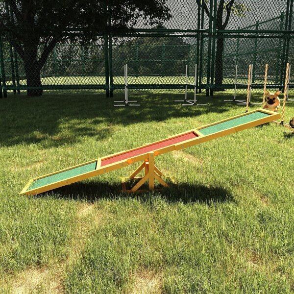 Hundewippe für Agility Training, rutschfest, bis 50 kg belastbar, 180 x 30 x 30 cm