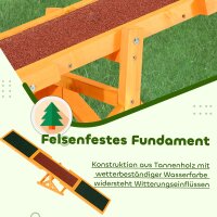 Hundewippe für Agility Training, rutschfest, bis 50 kg belastbar, 180 x 30 x 30 cm