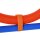 Agility Set Hunde, 3-teiliges Agility Ausrüstung mit Hürden, Slalomstangen, Springring, Aufbewahrungstasche, Steckhürdenset für Hundetraining, Trainingsset für Hunde Blau+Rot