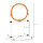 Agility Sprungring für Hunde, Agility Set Hunde, Agility Ring 2 in 1 Sprungringstange mit Tragetasche Kunststoff 74,5 x 66 x 91 cm Weiß+Orange