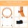 Agility Sprungring für Hunde, Agility Set Hunde, Agility Ring 2 in 1 Sprungringstange mit Tragetasche Kunststoff 74,5 x 66 x 91 cm Weiß+Orange
