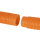 Agility Sprungring für Hunde, Agility Set Hunde, Agility Ring 2 in 1 Sprungringstange mit Tragetasche Kunststoff 74,5 x 66 x 91 cm Weiß+Orange