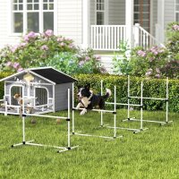 Agility Set Hunde 4-teiliges höhenverstellbar...
