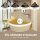 Wäschekorb im Eckdesign, Bambusgeflecht, 55 Liter, Stoffbeutel, Metallrahmen, Creme